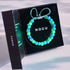 Beautiful Day | Cobalt x Cactus | Double Firefly Glass Bracelet